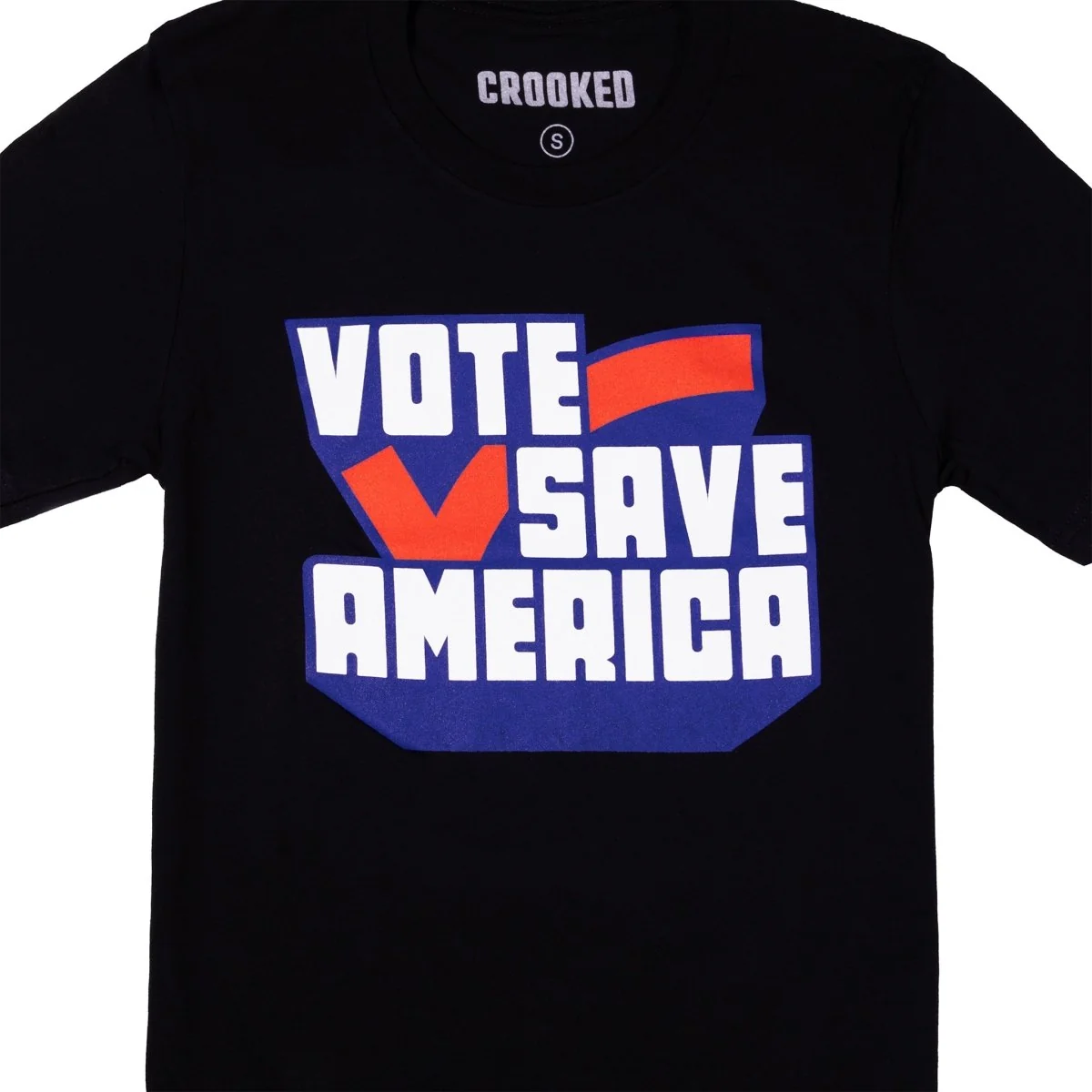 Vote Save America Logo T-Shirt - Black - Image 2